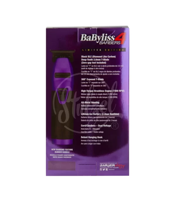 Stulzel BaByliss Trimmer 4Barbers Purple B787PIUZ